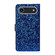 iPhone 17 Air Glitter Powder Filp Leather Phone Case - Blue