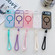 iPhone 17 Air Gradient Discolor MagSafe Phone Case with Holder / Wrist Strap - Pink