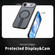 iPhone 17 Air Honeycomb Cooling MagSafe Holder Phone Case - Black