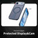 iPhone 17 Air Honeycomb Cooling MagSafe Holder Phone Case - Blue