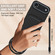 iPhone 17 Air Integrated Card Bag Solid Color Liquid Silicone Phone Case Gen2 with Short Lanyard - Black