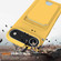 iPhone 17 Air Integrated Card Bag Solid Color Liquid Silicone Phone Case with Lanyard - Yellow