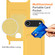 iPhone 17 Air Integrated Card Bag Solid Color Liquid Silicone Phone Case with Lanyard - Yellow