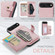 iPhone 17 Air JEEHOOD J01 Retro Magnetic Detachable Wallet Phone Case - Pink