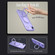 iPhone 17 Air Kalebol 360-degree Rotating MagSafe Magnetic Holder Phone Case - Light Purple