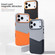 iPhone 17 Air Kalebol Cloth Textue Stitching Card Slot Magnetic Phone Case - Gray