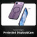 iPhone 17 Air kalebol Honeycomb Cooling MagSafe Holder Phone Case - Purple