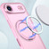 iPhone 17 Air kalebol MagSafe Metal Ring Holder Phone Case - Pink