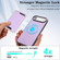 iPhone 17 Air Kalebol Slim MagSafe Ring Magnetic Card Bag Leather Phone Case - Purple