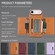 iPhone 17 Air Kalebol Strong Magnetic MagSafe Tri-Fold Wallet Leather Phone Case - Brown