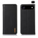 iPhone 17 Air KHAZNEH Nappa Top Layer Cowhide Leather Phone Case - Black
