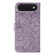 iPhone 17 Air Lace Flower Embossing Flip Leather Phone Case - Purple