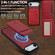 iPhone 17 Air LC.IMEEKE L3 Series Detachable RFID Card Bag Magsafe Phone Case - Red