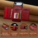iPhone 17 Air LC.IMEEKE L5 Series Detachable RFID Card Bag Magsafe Phone Case - Red