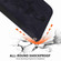 iPhone 17 Air Lily Embossed Leather Phone Case - Black