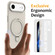 iPhone 17 Air Liquid Silicone MagSafe Magnetic Phone Case with Ring Holder - Antique White