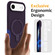 iPhone 17 Air Liquid Silicone MagSafe Magnetic Phone Case with Ring Holder - Purple