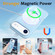 iPhone 17 Air Liquid Silicone MagSafe Magnetic Phone Case with Ring Holder - Sky Blue
