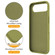 iPhone 17 Air Liquid Silicone MagSafe Magnetic Phone Case with Ring Holder - Willow Green