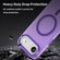 iPhone 17 Air MagSafe Frosted Translucent TPU + PC Full Coverage Phone Case - Dark Purple