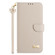 iPhone 17 Air Metal Bow Leather Phone Case with Hand Strap - Apricot