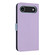 iPhone 17 Air Metal Bow Leather Phone Case with Hand Strap - Purple
