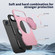 iPhone 17 Air Metal Rotation Holder MagSafe TPU Hybrid PC Phone Case - Pink