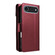 iPhone 17 Air Multi Card Wallet Leather Phone Case with Strap - Red