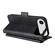 iPhone 17 Air Multi-card Slots Crossbody Cowhide Leather Phone Case - Black