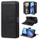 iPhone 17 Air Multi-Function Wallet 10 Card Slots Leather Phone Case - Black
