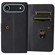 iPhone 17 Air Multi-Function Wallet 10 Card Slots Leather Phone Case - Black