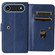 iPhone 17 Air Multi-Function Wallet 10 Card Slots Leather Phone Case - Dark Blue