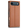 iPhone 17 Air N.BEKUS P3 RFID Stitching Magnetic Flip Leather Phone Case - Brown