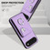 iPhone 17 Air Organ Card Bag Ring Holder Phone Case - Purple