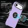 iPhone 17 Air PC + TPU Magnetic Phone Case with Invisible Ring Holder - Purple