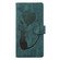 iPhone 17 Air Pen Heart Cat Embossed Leather Phone Case - Green