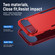 iPhone 17 Air Pioneer Armor Heavy Duty PC + TPU Phone Case - Red+Rose Red