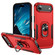 iPhone 17 Air Pioneer Armor Heavy Duty PC + TPU Phone Case with Holder - Red+Black