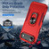 iPhone 17 Air Pioneer Armor Heavy Duty PC + TPU Phone Case with Holder - Red+Rose Red