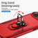 iPhone 17 Air Pioneer Armor Heavy Duty PC + TPU Phone Case with Holder - Red+Rose Red