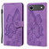 iPhone 17 Air Retro Skin Feel Butterflies Embossing Horizontal Flip Leather Phone Case - Purple