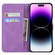 iPhone 17 Air Retro Skin Feel Butterflies Embossing Horizontal Flip Leather Phone Case - Purple