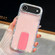 iPhone 17 Air Rhinestone Glitter TPU 4-corners Anti-fall Phone Case with Holder - Light Pink
