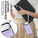 iPhone 17 Air Rhombic Texture Card Bag Phone Case with Long Lanyard - Light Purple