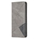 iPhone 17 Air Rhombus Texture Magnetic Leather Phone Case - Grey