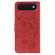 iPhone 17 Air Rose Butterfly Embossed Leather Phone Case - Red