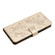 iPhone 17 Air Rose Flower Embossing Pattern Leather Phone Case - Gold
