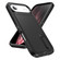 iPhone 17 Air Rugged PC + Silicone Phone Case with Holder - Black