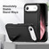 iPhone 17 Air Rugged PC + Silicone Phone Case with Holder - Black