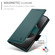 iPhone 17 Air Side Buckle Magnetic Frosted Leather Phone Case - Dark Green